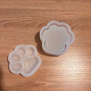 NEW Paw Print Trinket Box Resin Silicone Mold